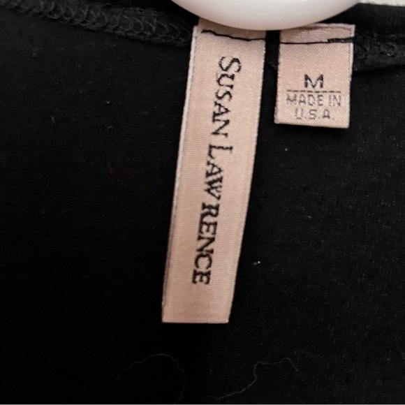 Black Top with Faux Wrap - Picture 2 of 3